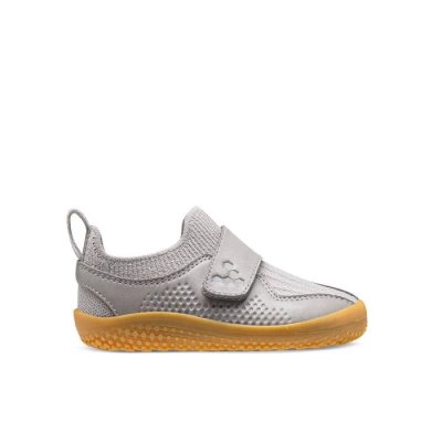Chaussures d'école Vivobarefoot Primus Knit II Tout-petits - Grise BEI204831
